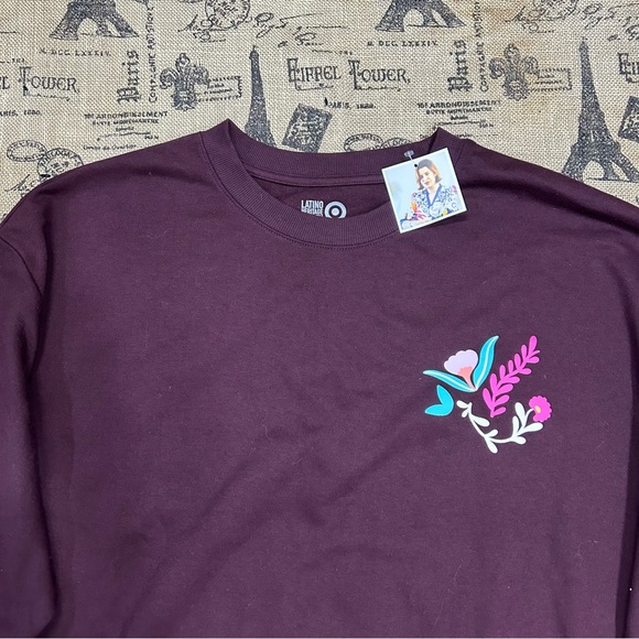 Latino Heritage Month By Sol Cotti Unisex Burgundy Crew Neck Adult Sweatshirt - Picture 6 of 13